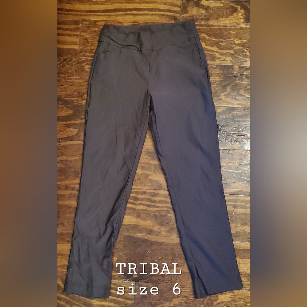 Tribal Women's Charcoal Chinos